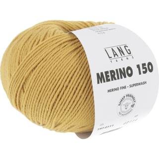 Lang Yarns Merino 150 111 Indhold: 100% Superwash merinould Vægt/længde: 50 g = ca. 150 meter Anbefalede pinde: 3-3.5 mm Strikkefasthed: 10 x 10 cm = 27 m x 37 p Vask: Maskinvask 30 ℃ / Tåler ikke tørretumbling / Brug aldrig skyllemiddel.