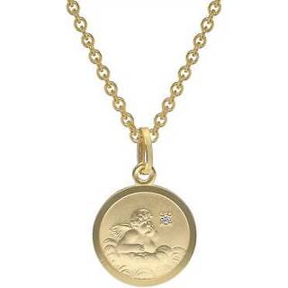 trendor 73600 Engel-Anhänger mit Diamant Gold 333 (8 Karat) für Kinder