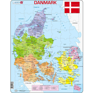 Danmark puslespil - 70 maxi brikker