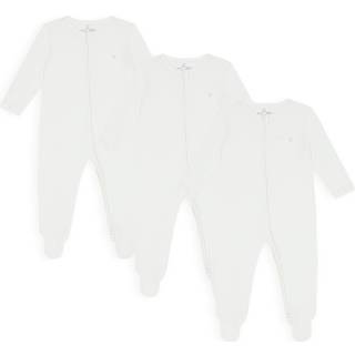 Mori MORI 3 Pack Supersoft Clever 2 Way Zip Up Sleepsuits