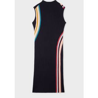 PS Paul Smith PS Paul Smith Knitted Ribbed Swirl Wool Blend Dress
