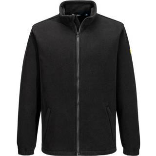 Antistatisk ESD fleece - Sort (Størrelse: M)