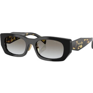 Prada Kvinde PR B05S 3890A7 Solbriller Acetat Sort Grå Pillow Normal Skygge