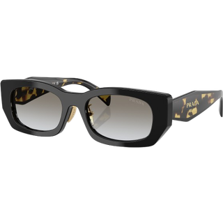 Prada Kvinde PR B05S 3890A7 Solbriller Acetat Sort Grå Pillow Normal Skygge