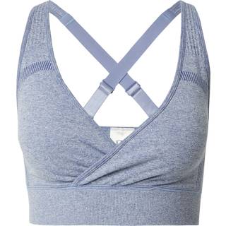 Soft Seamless Adjustable Sports Bra Metal Blue Melange