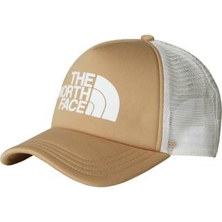 The North Face TNF Logo Trucker Cap Khaki Stone/TNF White, OneSize