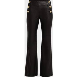 Dorothee Schumacher Sleek Statement leather flared pants - black - M