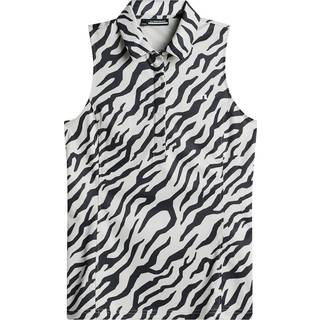 J.Lindeberg Dena Print Sleeveless Tiger Moonbeam L Polo trøje