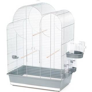INTER-ZOO Fuglebur Eliza 54 x 34 x 75 cm sølv