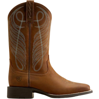 Ariat Brown Round Up Wide Square Toe Western StøvlerEU 36.5 (UK 3.5)