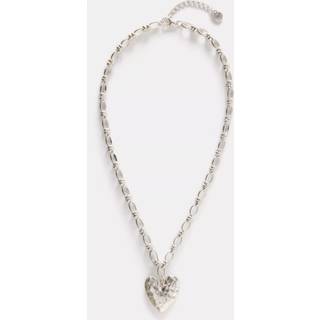 Mint Velvet Mint Velvet Silver Tone Heart Necklace