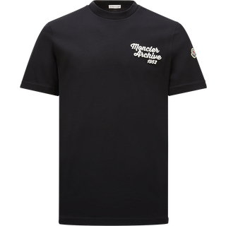Moncler Embroidered Logo T-Shirt Navy