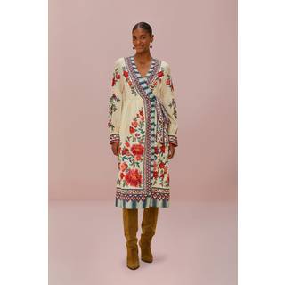 Farm Rio Mosaic Garden cotton midi dress - multicoloured - M