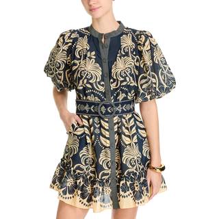 Farm Rio Printed cotton-blend minidress - multicoloured - M
