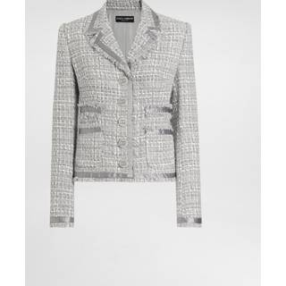 Dolce&Gabbana LamÃ© bouclÃ© jacket - grey - XL+