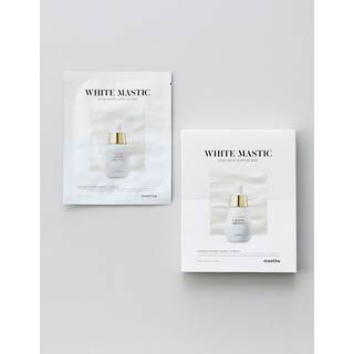 Mastina White Mastic Ampoule Sheet Mask (4PC) - Illuminating Radiance -Boosting. Ultra-mormende ansigtsmaske. Intensiv koreansk hudpleje. Ferment