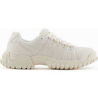 Armani Exchangetil mænd. XUX247XV89500894 Træningssko med let phylonsål, hvid (42), Fast, Blonder, Casual, Sport, Multisport