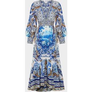 Camilla Printed silk midi dress - multicoloured - M