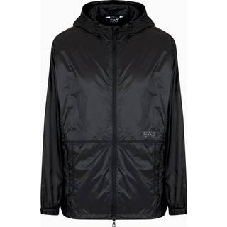EA7til mænd. 7M000238_AF13407 Synlig nylonjakke med lynlås, sort (L), Casual, Sport, Multisport, Polyester