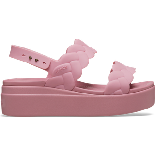 Crocs women Brooklyn Woven Low Sandals Rosette 34