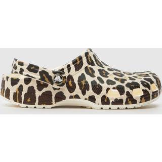Crocs unisex Classic Leopard Clogs Chalk 36