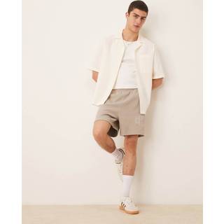 Double Rib Logo Short - Khaki - L