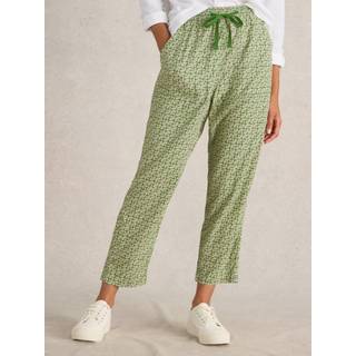 White Stuff White Stuff Green Elle Linen Blend Trousers