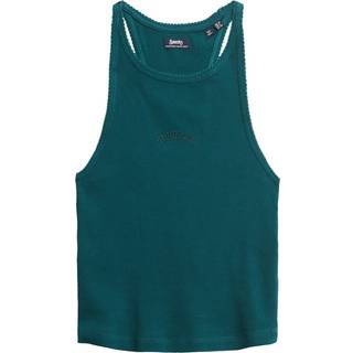 Superdry Superdry Green Essential Logo Racer Vest Top