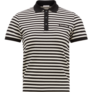Moncler Top Striped Polo Shirt L - White - L