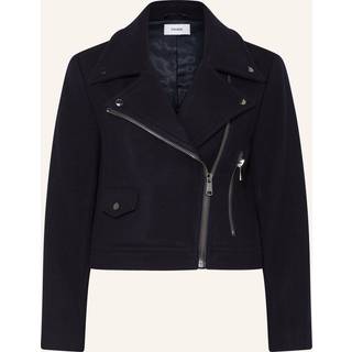 Reiss Reiss Navy Arlow Wool-Blend Biker Jacket