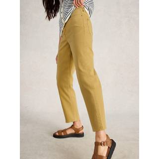 White Stuff White Stuff Khaki Yellow Blake Straight Crop Jeans