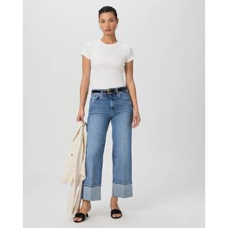 Paige Paige Blå Sasha Ankelbrede Jeans