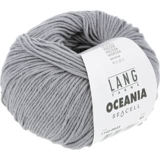 Lang Yarns Oceania 023 Indhold: 70% Bomuld, 30% Viskose Vægt/længde: 50 g = ca. 140 meter Anbefalede pinde: 3,5-4 mm. Strikkefasthed: 10 x 10 cm = 22 m x 30 p Vask: Maskinvask 30 ℃ / Tåler ikke tørretumbling / Brug aldrig skyllemiddel.