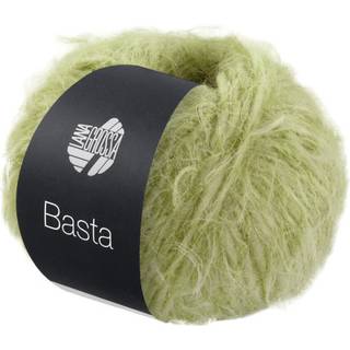 Lana Grossa Basta 15 Limegrøn Indhold: 50% ren, ny merinould, 50% polyamid Vægt/Længde: 50 g = ca. 100 meter Anbefalede pinde: 6 mm Strikkefasthed: 10 x 10 cm = 15 m x 20 p Vask:Håndvask / Tørres fladt.