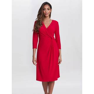 Gina Bacconi Gina Bacconi Red Antonia Jersey Wrap Dress