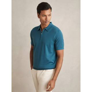 Reiss Reiss Maxwell Merino Wool Half-Zip Polo-skjorter - Middel
