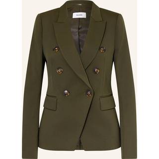 Reiss Reiss Green Priya Twill Double-Breasted Blazer