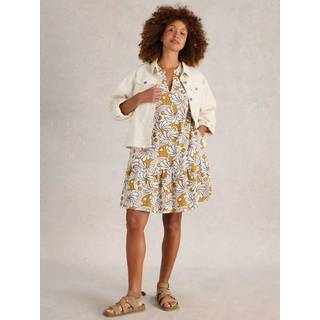 White Stuff White Stuff Yellow Otto Linen Blend Dress