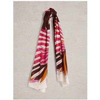 White Stuff White Stuff White Sundance Bird Printed Scarf