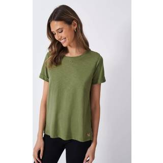 Crew Clothing Company Slub Rund hals 100% Bomuld T-shirtEU 36 (UK 8)
