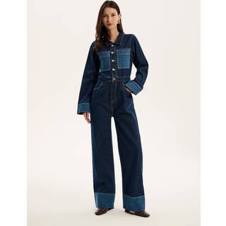 Omnes Omnes Diya Contrast Denim 100% Bomuld Buksedragt