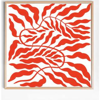 Fine Little Day Orange red leaf 50x50 cm