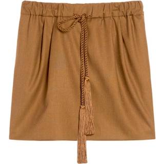 Max Mara Tabarin wool and silk-blend miniskirt - brown - S-M