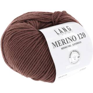 Lang Yarns Merino 120 176 Indhold: 100% Merinould Vægt/længde: 50 g = ca. 120 meter Anbefalede pinde: 3.5-4.5 mm. Strikkefasthed: 10 x 10 cm = 22 m x 32 p Vask: Maskinvask 30 °c / Tåler ikke tørretumbling .