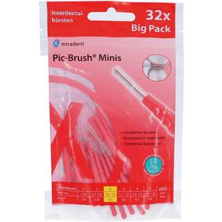 Mellemrumsbørster 32 stk. MIRADENT Pic-Brush Minis 0.5 mm ISO 2