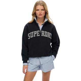 Superdry Superdry Blue Athletic Essentials 100% Cotton Half Zip Sweatshirt