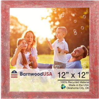 12 x 12 rustik bondgård röd träram