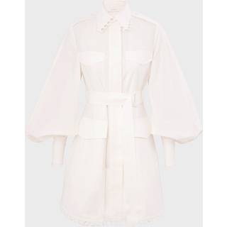 Zimmermann Dress Illuminate Utility Mini 0 (XS-S) - Ivory - 0 (XS-S)