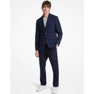 MK Stretch Tech Tailored Blazer - Blue - Michael Kors - EU 51-53