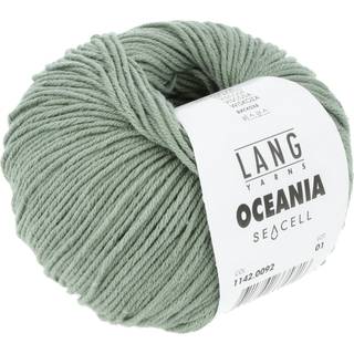 Lang Yarns Oceania 092 Indhold: 70% Bomuld, 30% Viskose Vægt/længde: 50 g = ca. 140 meter Anbefalede pinde: 3,5-4 mm. Strikkefasthed: 10 x 10 cm = 22 m x 30 p Vask: Maskinvask 30 ℃ / Tåler ikke tørretumbling / Brug aldrig skyllemiddel.